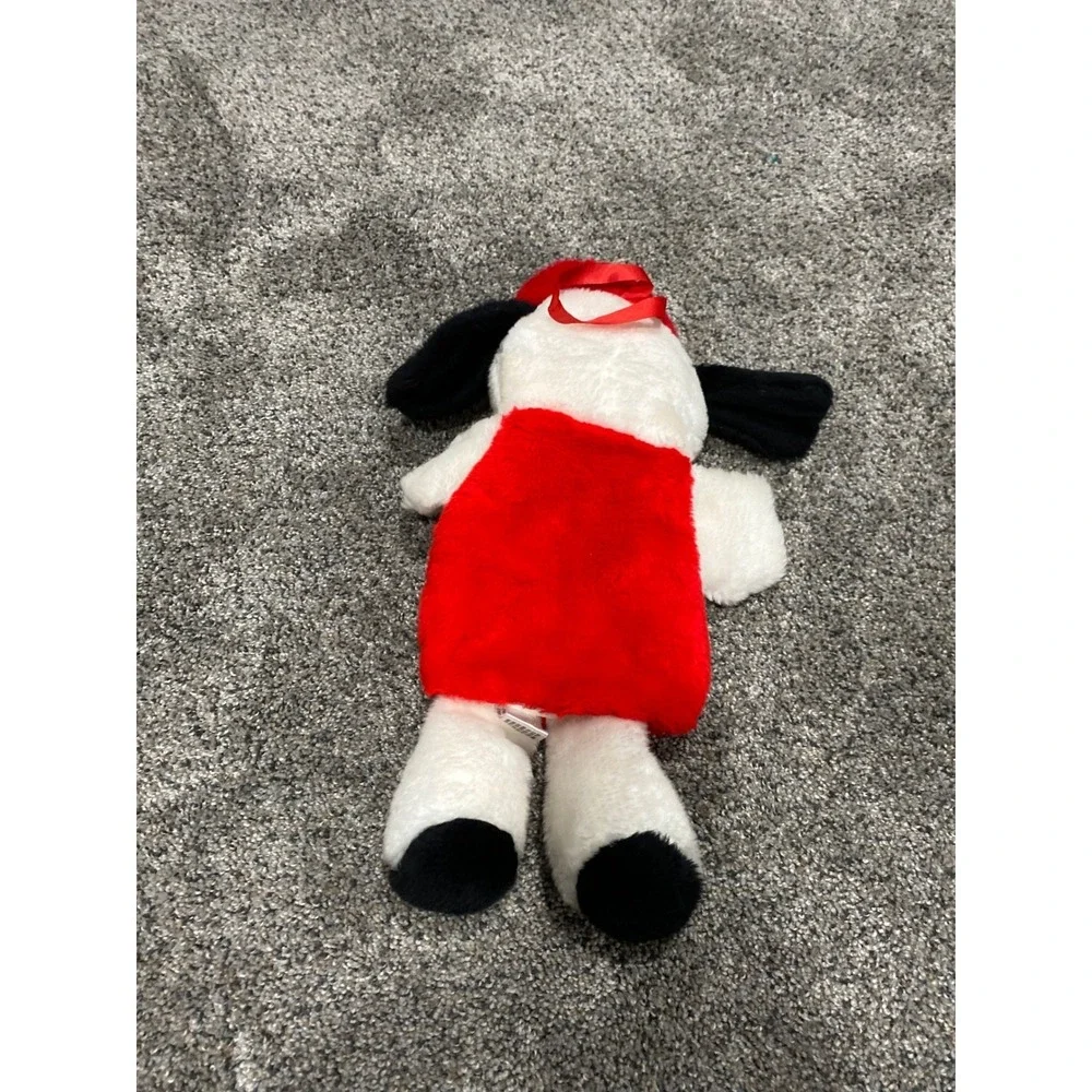 Santas Best Rennoc Corp Christmas Dog Hand Puppet Plush Red White Black Puppy